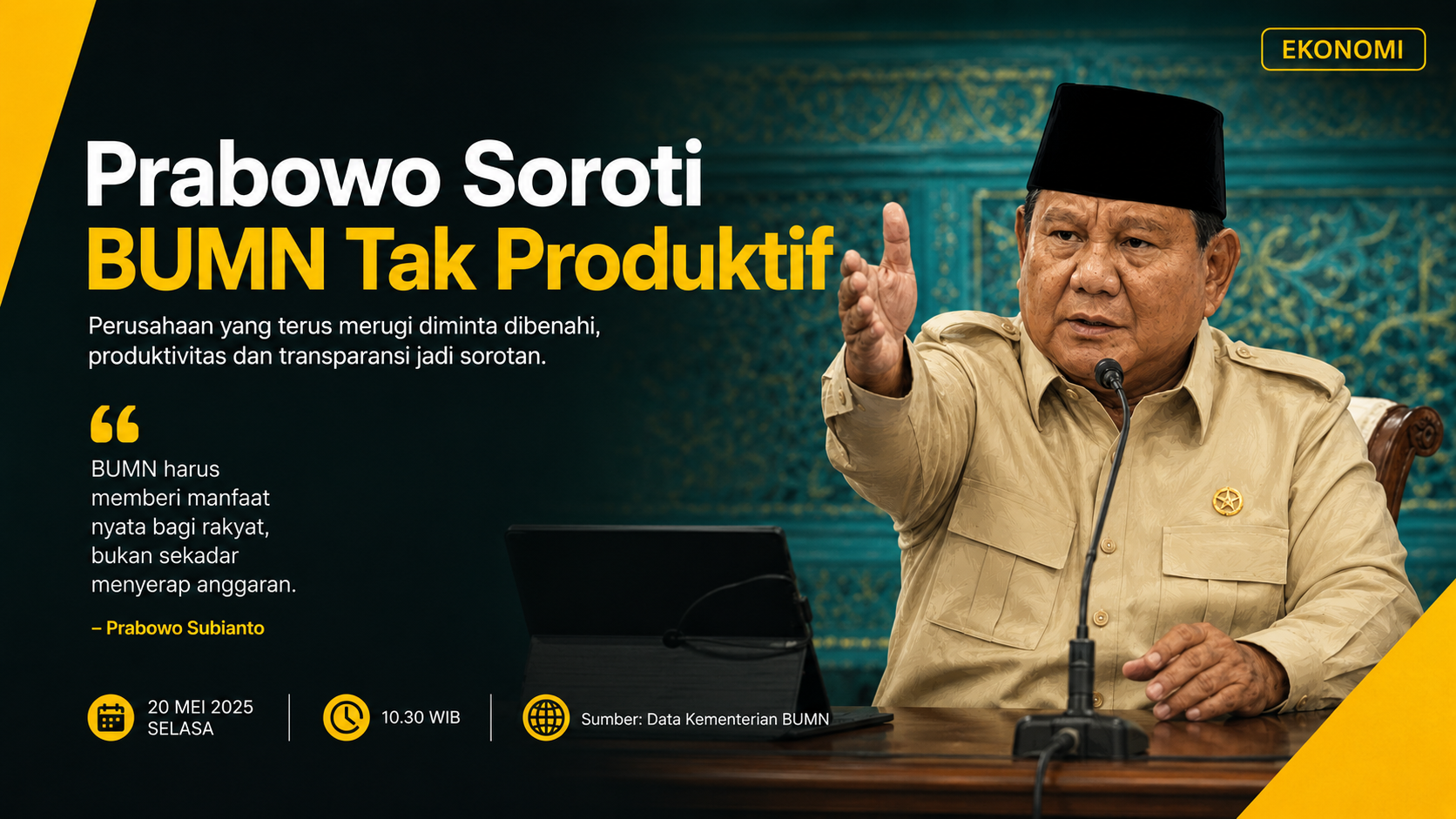 Prabowo Dorong Perampingan BUMN, Perusahaan Tak Produktif Jadi Sorotan